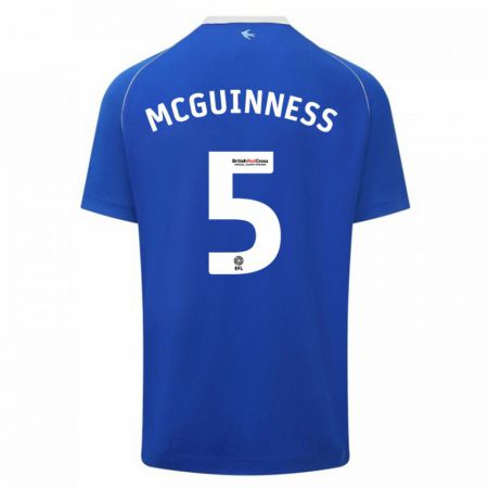 Kandiny Niño Camiseta Mark Mcguinness #5 Azul 1ª Equipación 2023/24 La Camisa Chile