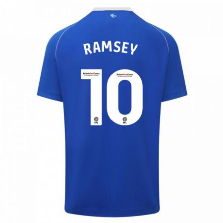 Kandiny Niño Camiseta Aaron Ramsey #10 Azul 1ª Equipación 2023/24 La Camisa Chile