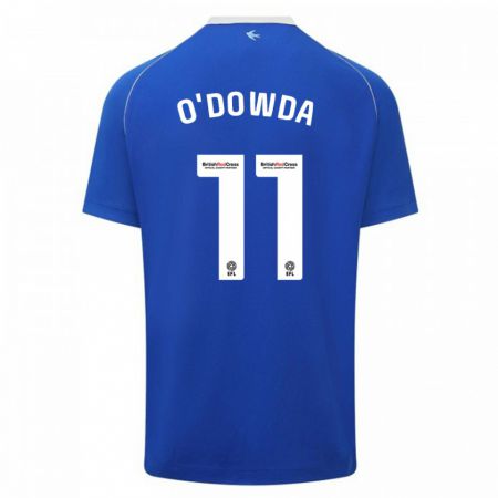Kandiny Niño Camiseta Callum O'dowda #11 Azul 1ª Equipación 2023/24 La Camisa Chile