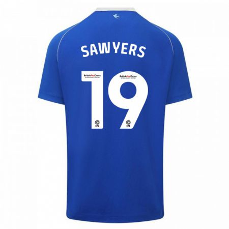 Kandiny Niño Camiseta Romaine Sawyers #19 Azul 1ª Equipación 2023/24 La Camisa Chile