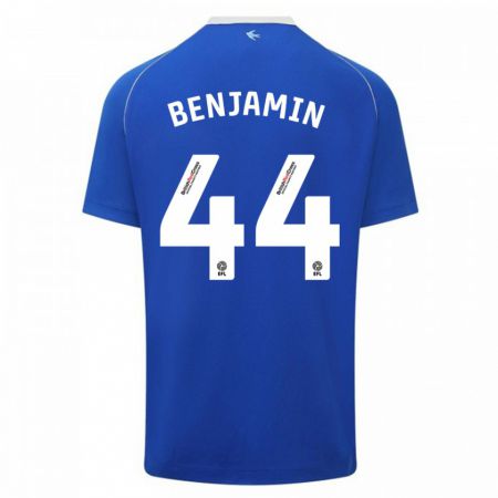 Kandiny Niño Camiseta Xavier Benjamin #44 Azul 1ª Equipación 2023/24 La Camisa Chile