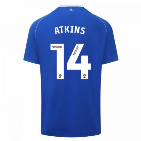 Kandiny Niño Camiseta Zoe Atkins #14 Azul 1ª Equipación 2023/24 La Camisa Chile