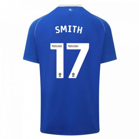 Kandiny Niño Camiseta Hollie Smith #17 Azul 1ª Equipación 2023/24 La Camisa Chile