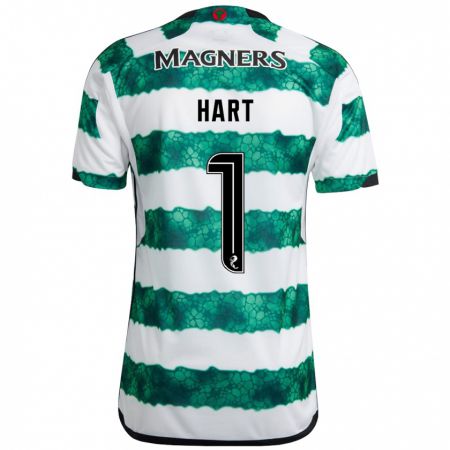 Kandiny Niño Camiseta Joe Hart #1 Verde 1ª Equipación 2023/24 La Camisa Chile