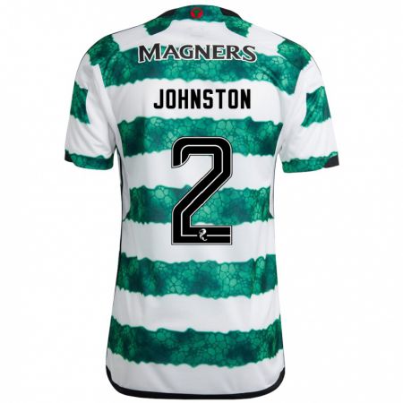 Kandiny Niño Camiseta Alistair Johnston #2 Verde 1ª Equipación 2023/24 La Camisa Chile