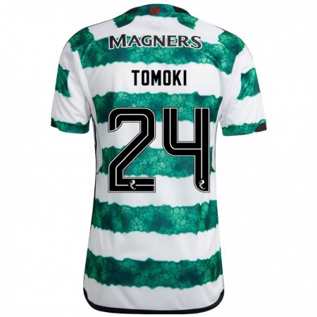 Kandiny Niño Camiseta Tomoki Iwata #24 Verde 1ª Equipación 2023/24 La Camisa Chile