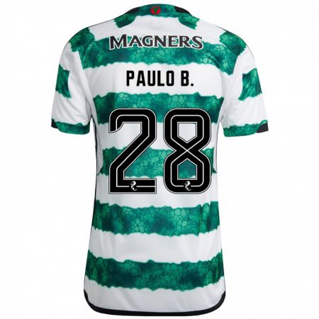 Kandiny Niño Camiseta Paulo Bernardo #28 Verde 1ª Equipación 2023/24 La Camisa Chile