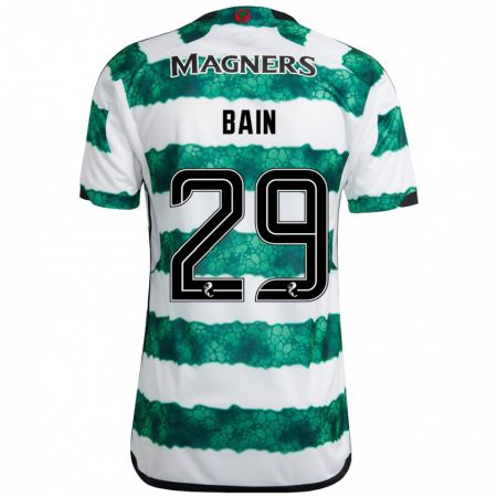 Kandiny Niño Camiseta Scott Bain #29 Verde 1ª Equipación 2023/24 La Camisa Chile