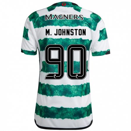 Kandiny Niño Camiseta Mikey Johnston #90 Verde 1ª Equipación 2023/24 La Camisa Chile