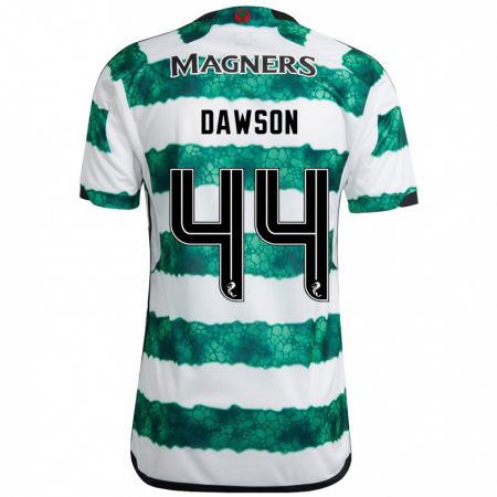 Kandiny Niño Camiseta Joey Dawson #44 Verde 1ª Equipación 2023/24 La Camisa Chile