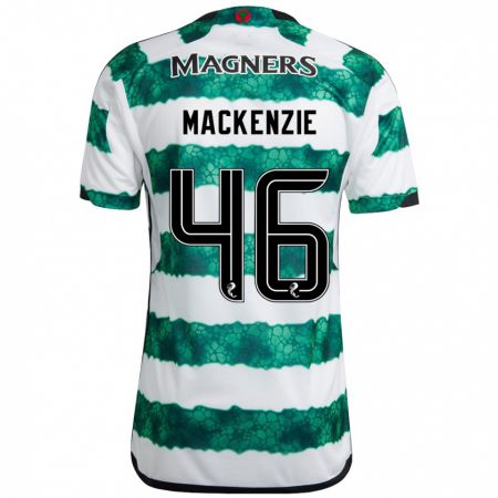 Kandiny Niño Camiseta Magnus Mackenzie #46 Verde 1ª Equipación 2023/24 La Camisa Chile