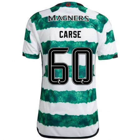 Kandiny Niño Camiseta Mackenzie Carse #60 Verde 1ª Equipación 2023/24 La Camisa Chile