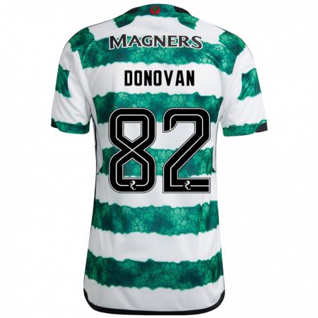 Kandiny Niño Camiseta Colby Donovan #82 Verde 1ª Equipación 2023/24 La Camisa Chile