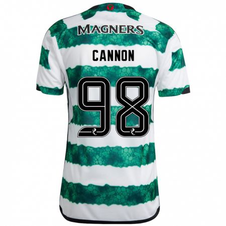 Kandiny Niño Camiseta Aidan Cannon #98 Verde 1ª Equipación 2023/24 La Camisa Chile