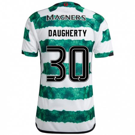 Kandiny Niño Camiseta Kelsey Daugherty #30 Verde 1ª Equipación 2023/24 La Camisa Chile