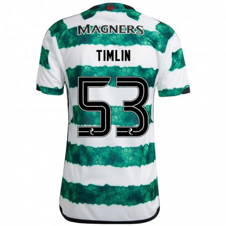 Kandiny Niño Camiseta Sophie Timlin #53 Verde 1ª Equipación 2023/24 La Camisa Chile