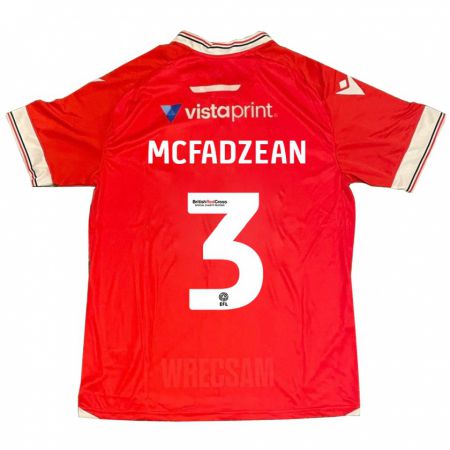 Kandiny Niño Camiseta Callum Mcfadzean #3 Rojo 1ª Equipación 2023/24 La Camisa Chile