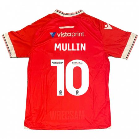 Kandiny Niño Camiseta Paul Mullin #10 Rojo 1ª Equipación 2023/24 La Camisa Chile