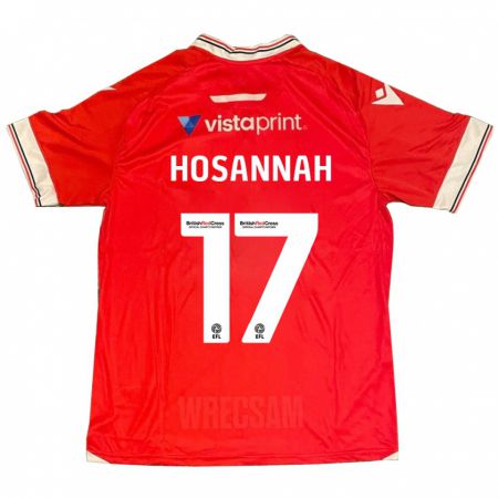 Kandiny Niño Camiseta Bryce Hosannah #17 Rojo 1ª Equipación 2023/24 La Camisa Chile