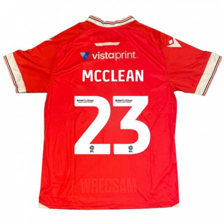 Kandiny Niño Camiseta James Mcclean #23 Rojo 1ª Equipación 2023/24 La Camisa Chile