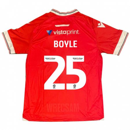 Kandiny Niño Camiseta Will Boyle #25 Rojo 1ª Equipación 2023/24 La Camisa Chile