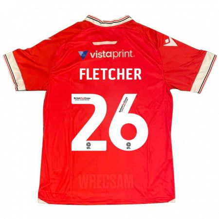 Kandiny Niño Camiseta Steven Fletcher #26 Rojo 1ª Equipación 2023/24 La Camisa Chile