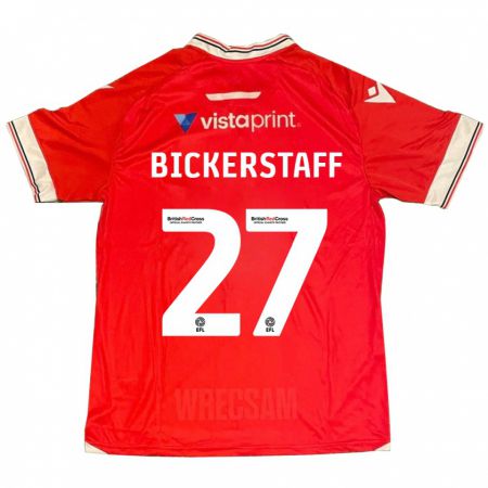 Kandiny Niño Camiseta Jake Bickerstaff #27 Rojo 1ª Equipación 2023/24 La Camisa Chile