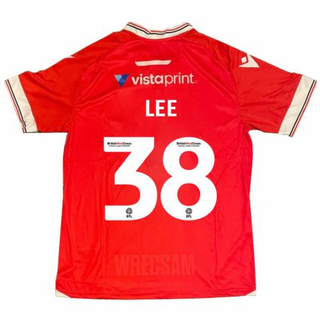 Kandiny Niño Camiseta Elliot Lee #38 Rojo 1ª Equipación 2023/24 La Camisa Chile