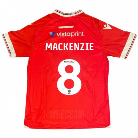 Kandiny Niño Camiseta Libby Mackenzie #8 Rojo 1ª Equipación 2023/24 La Camisa Chile