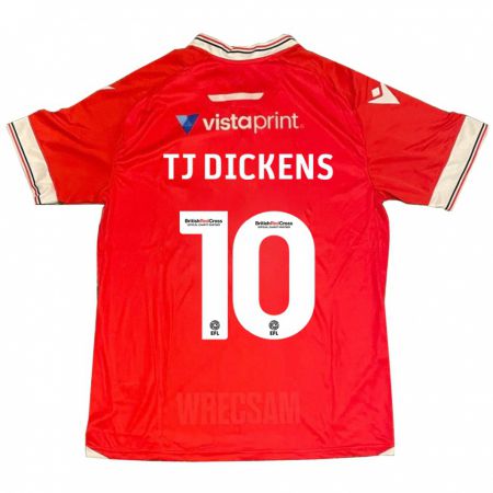 Kandiny Niño Camiseta Tonicha Tj Dickens #10 Rojo 1ª Equipación 2023/24 La Camisa Chile