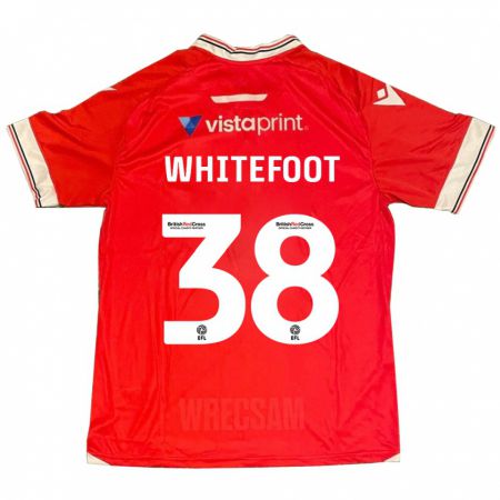 Kandiny Niño Camiseta Lily Whitefoot #38 Rojo 1ª Equipación 2023/24 La Camisa Chile
