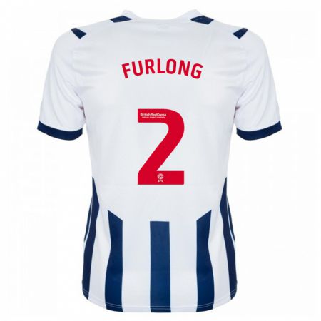 Kandiny Niño Camiseta Darnell Furlong #2 Blanco 1ª Equipación 2023/24 La Camisa Chile