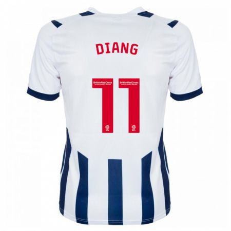 Kandiny Niño Camiseta Grady Diangana #11 Blanco 1ª Equipación 2023/24 La Camisa Chile
