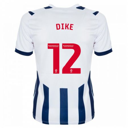 Kandiny Niño Camiseta Daryl Dike #12 Blanco 1ª Equipación 2023/24 La Camisa Chile