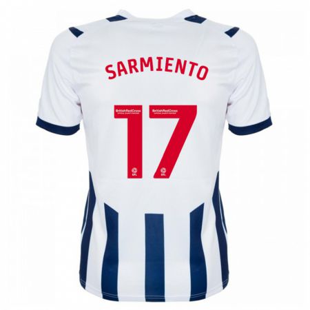 Kandiny Niño Camiseta Jeremy Sarmiento #17 Blanco 1ª Equipación 2023/24 La Camisa Chile