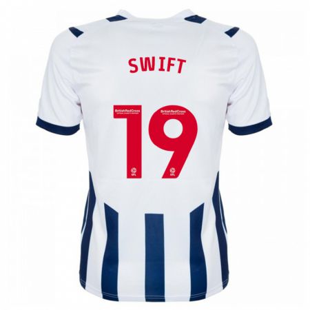 Kandiny Niño Camiseta John Swift #19 Blanco 1ª Equipación 2023/24 La Camisa Chile