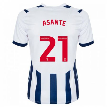 Kandiny Niño Camiseta Brandon Thomas-Asante #21 Blanco 1ª Equipación 2023/24 La Camisa Chile