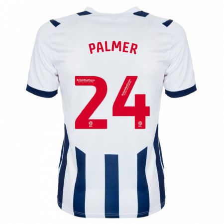 Kandiny Niño Camiseta Alex Palmer #24 Blanco 1ª Equipación 2023/24 La Camisa Chile
