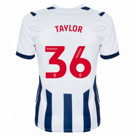 Kandiny Niño Camiseta Caleb Taylor #36 Blanco 1ª Equipación 2023/24 La Camisa Chile