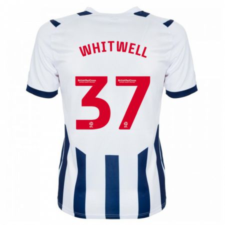 Kandiny Niño Camiseta Harry Whitwell #37 Blanco 1ª Equipación 2023/24 La Camisa Chile