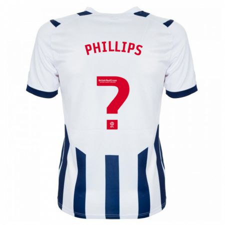 Kandiny Niño Camiseta Narel Phillips #0 Blanco 1ª Equipación 2023/24 La Camisa Chile