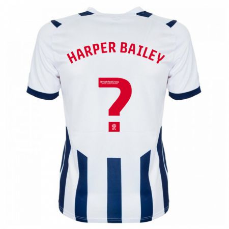 Kandiny Niño Camiseta Aaron Harper-Bailey #0 Blanco 1ª Equipación 2023/24 La Camisa Chile