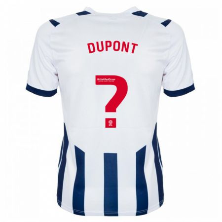 Kandiny Niño Camiseta Noah Dupont #0 Blanco 1ª Equipación 2023/24 La Camisa Chile