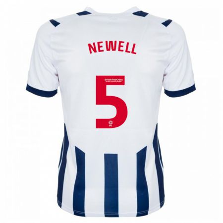 Kandiny Niño Camiseta Lucy Newell #5 Blanco 1ª Equipación 2023/24 La Camisa Chile