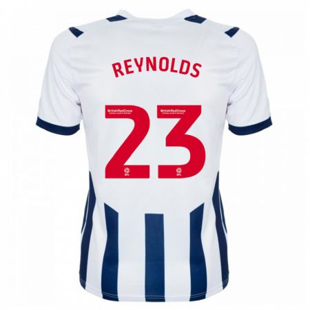 Kandiny Niño Camiseta Taylor Reynolds #23 Blanco 1ª Equipación 2023/24 La Camisa Chile