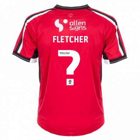 Kandiny Niño Camiseta Sinead Fletcher #0 Rojo 1ª Equipación 2023/24 La Camisa Chile