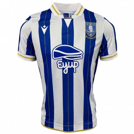 Kandiny Niño Camiseta Liam Palmer #2 Azul Blanco 1ª Equipación 2023/24 La Camisa Chile
