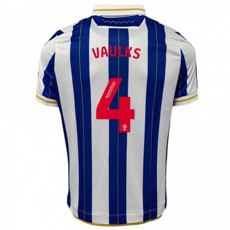 Kandiny Niño Camiseta Will Vaulks #4 Azul Blanco 1ª Equipación 2023/24 La Camisa Chile