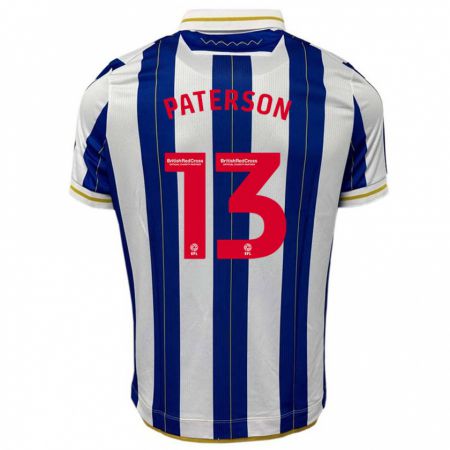 Kandiny Niño Camiseta Callum Paterson #13 Azul Blanco 1ª Equipación 2023/24 La Camisa Chile