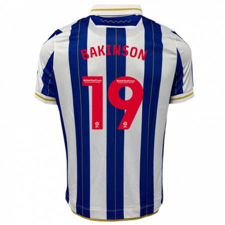 Kandiny Niño Camiseta Tyreeq Bakinson #19 Azul Blanco 1ª Equipación 2023/24 La Camisa Chile